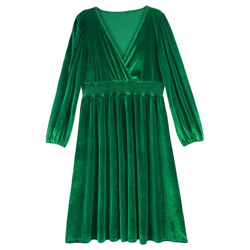 Women Maxi Solid Color Dress Formal Gown Banquet Costume Show Ball Evening Work - Picture 13 of 43