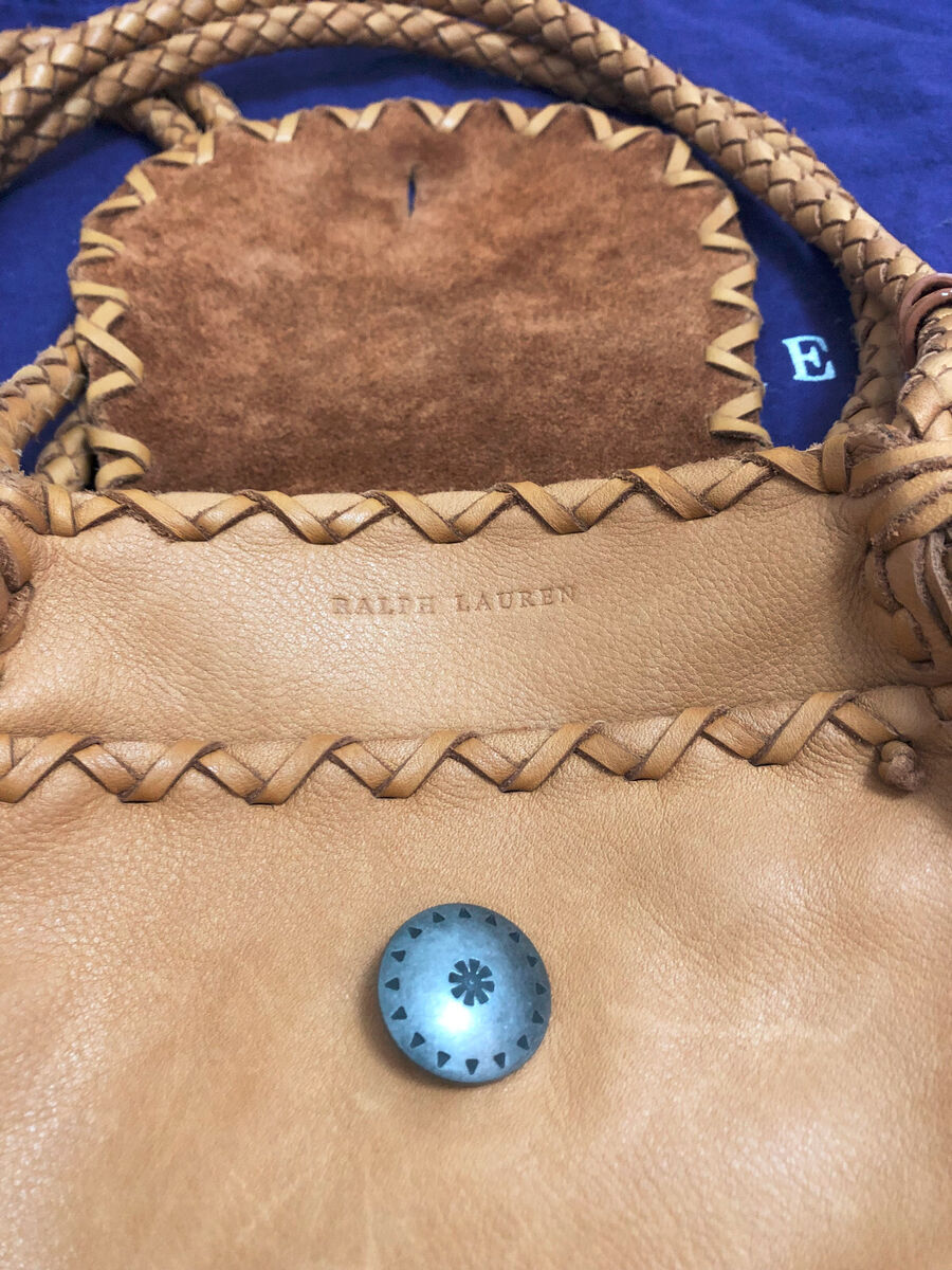 Ralph Lauren Collection Tan Leather Western Fringe Concho Ralph Lauren Collection Tan Leather Western Fringe Concho