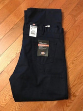 DICKIES Men's Navy Twill Work Pants Regular Fit Size 42 X 32 NWT FAST SHIPPING
