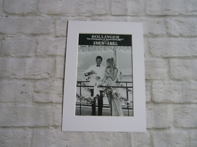 A4 Poster VIEW TO A KILL James Bond Roger Moore Tanya Robert Bollinger Champagner