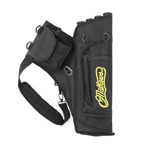 4 Tubes Archery Arrow Quiver Waist Hip Bag Belt Back Bow Hunting Pouch Holder - Picture 10 of 17
