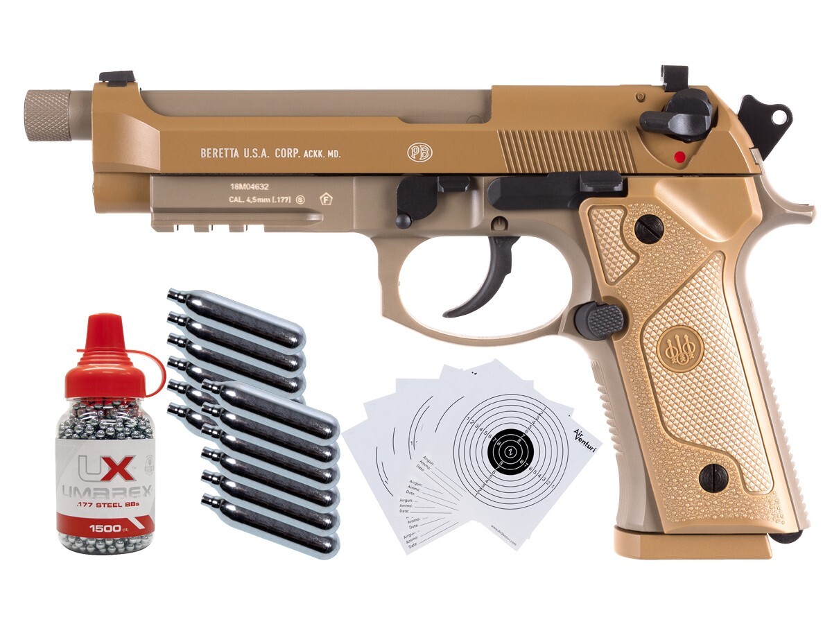 Beretta M9a3 Full Auto .177 Co2 Air Pistol W/ Xc1 Tactical LED