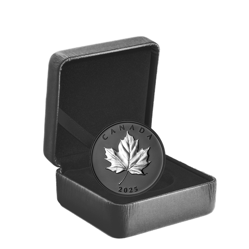 ELEGANT MAPLE 2025 CANADA Rhodium Gilded 1oz .9999 Pure Silver $20 Coin - Picture 5 of 6