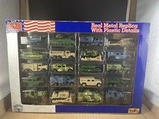 Vintage GI Joe Maisto Real Metal Replica Car Toy Tank Helicopters 20 Pcs New NOS