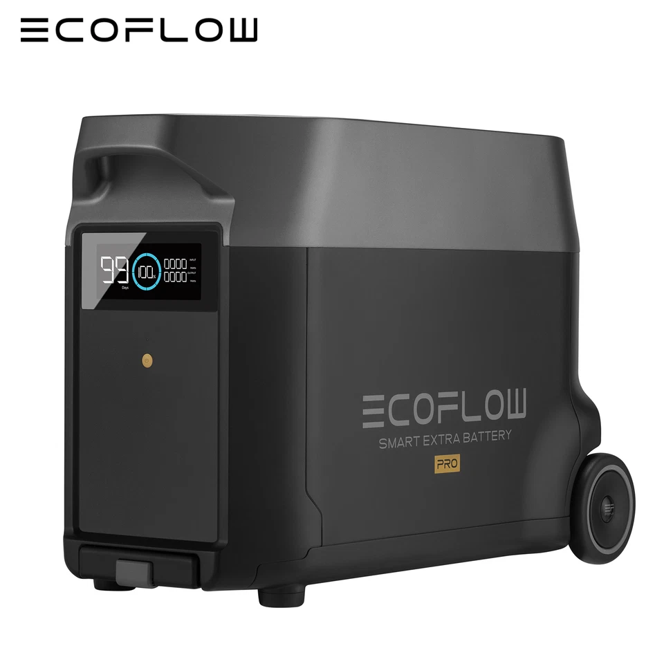 ECOFLOW Powerstation Zusatzakku 3600 Wh LiFePO4 Notstromversorgu für DELTA Pro