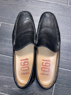 1901 black leather loafers 1901 Black Loafers Slip-On Shoes Size 14 | Mercari main image 3