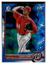 2022 Bowman Chrome Sapphire #BCP-70 Andry Lara Washington Nationals