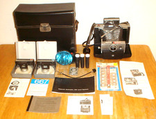 Vintage Polaroid Automatic 100 Land Camera w/ Case, Manual, Papers & Accessories