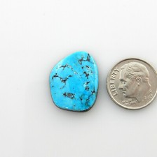 Natural Single Morenci Turquoise Cabochon Gemstone sm152