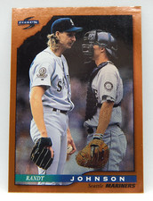 1996 Pinnacle Score Baseball - Dugout Collection #244 Mariners - RANDY JOHNSON