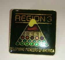 Region 3 Telephone Pioneers of America Lapel Pin Volunteers Network Vintage