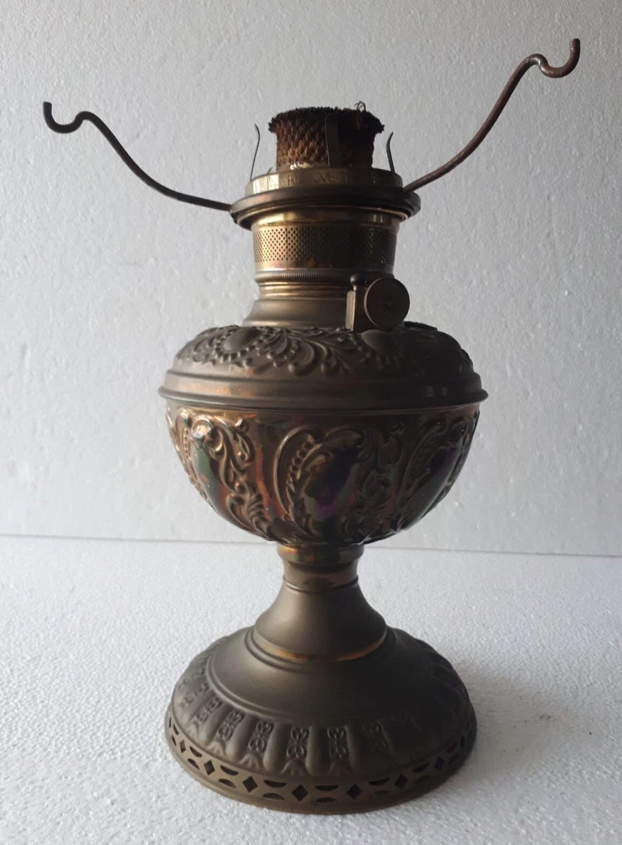 Antique P A Royal Center Draft Kerosene Oil Lamp Made in U.S.A