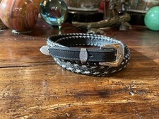 mexican pawn James Reid style Sterling Silver Belt Buckle nu belt 38-40-1   