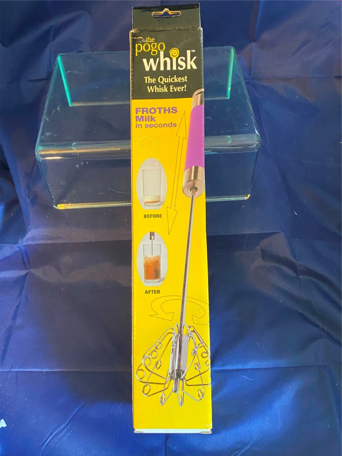 New Pogo Whisk Quick Froth Whip Mix Blend Dishwasher Safe Cordless Seen on TV