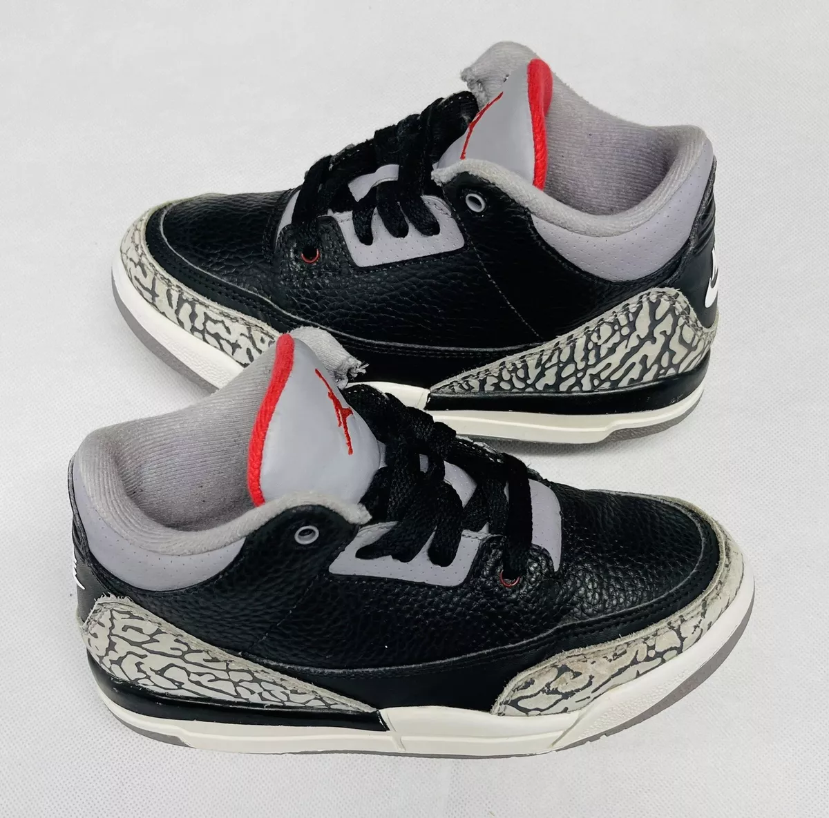 Nike Air Jordan 3 III Retro Black Cement Bred Kid s Size 1Y