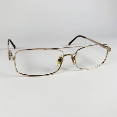 VISAGE Brille GOLD RECHTECKIG PILOT STYLE Brillengestell MOD: 350 C18