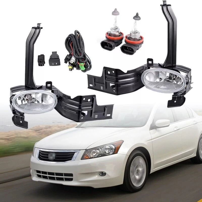 Par de luces antiniebla de parachoques delanteras para Honda Accord 2008-2011 sedán/cupé con blub Foto 2 de 4