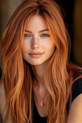 Pretty Redhead Red Hair Cute Portrait Beautiful Risque 4x6 8x10 13x19 F439