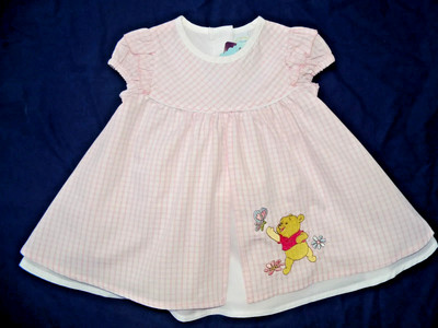 Disney Winnie Pooh Festkleid zweilagig Sommerkleid Kleid Baumwolle Gr. 68 neu