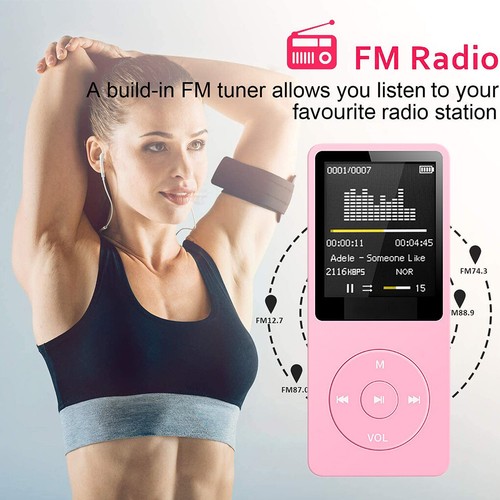 MP3 Player Lossless Music Audio Player Rechargeable MP3 Adapter Support 64GB - Picture 10 of 16