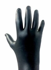2 PACK $15 A PIECE LARGE 6MIL BLACK NITRILE TEXTURED GLOVES (100/BX)