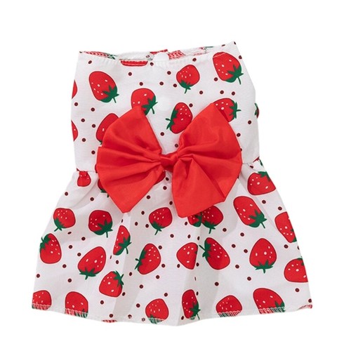 Dogs Dress with Small Bowknot Decors Dog Skirt Spring Summer Wedding Dresses - Picture 10 of 20