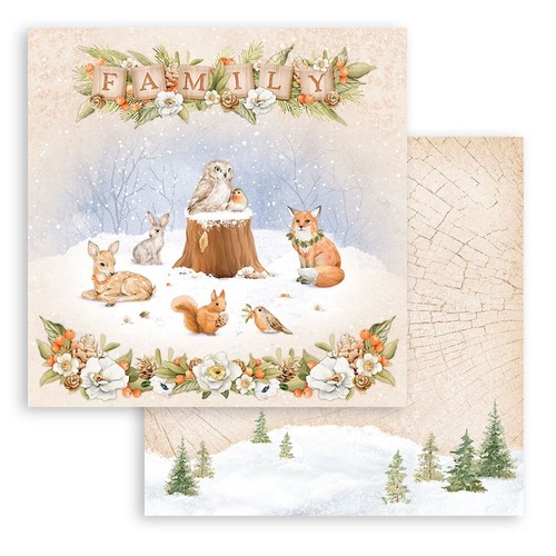 Stamperia WINTER VALLEY - 8" X 8" - Double Sided Paper - 10 SHEETS, Christmas - Picture 6 of 13