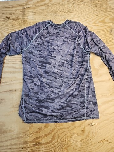 Spyder Swim Gray Camouflage Long Sleeve Active Shirt Mens XL - Picture 10 of 10