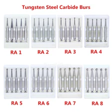 AZDENT Dental Tungsten Steel Carbide Round Burs RA for Slow Low Speed Handpiece