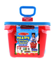 Melissa  Doug Fill Roll Grocery Basket Play Set