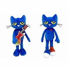 Pete the Cat Plush Doll Pizza Party Soft Blue Stuffed Animal Toy