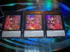 3x Madolche Queen Tiarafraise 1st Edition Ultra Rare MP25-EN222 Yu-Gi-Oh!