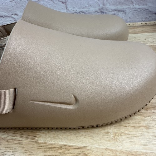 Nike Calm Mule Men's 13 Womens 14 Slides Casual Slipper Sandals Shoes Hemp - Picture 8 of 10