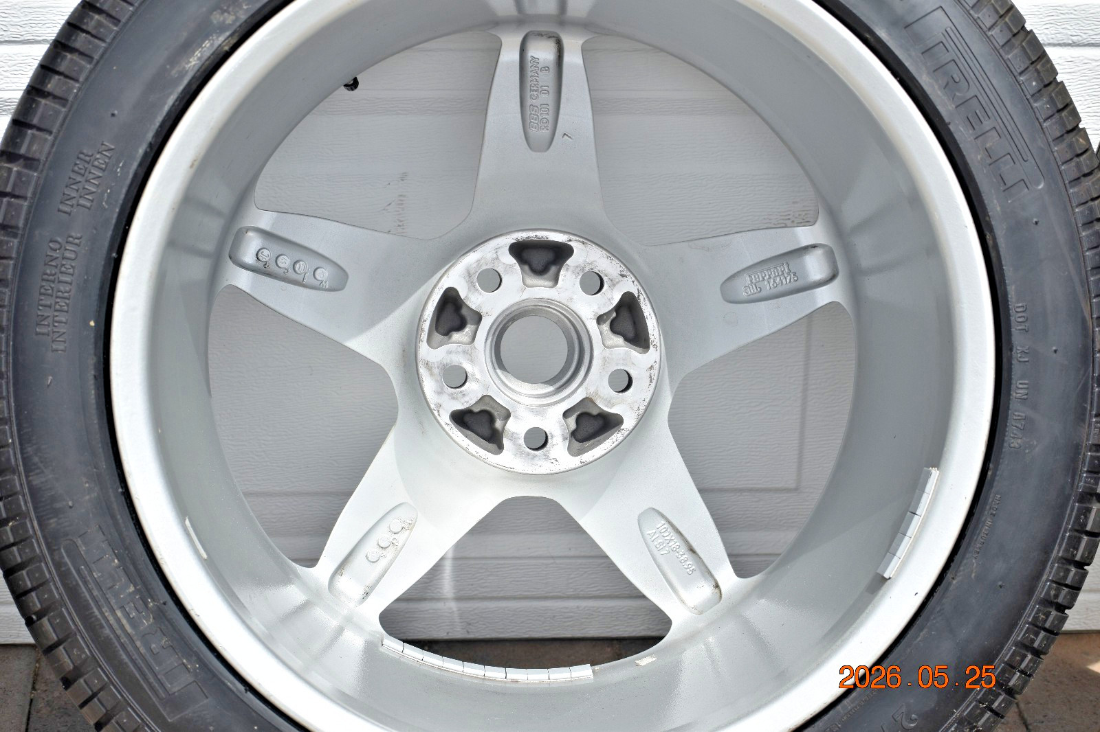 Ferrari 360 Starfish 5-Spoke Wheels w/ Pirelli P-Zero Tires. Nice Condition!