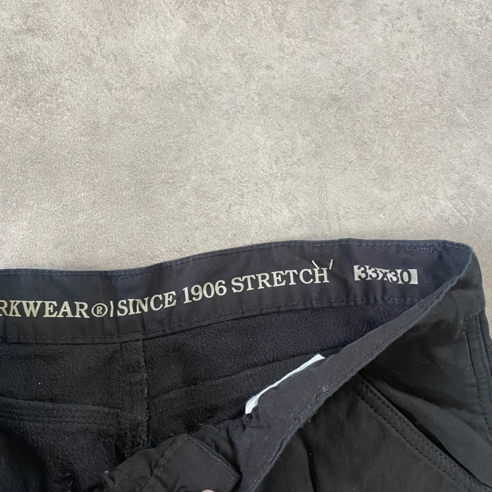 Snickers Workwear Trousers Mens 34" Relaxed Fit Fleece Lined Pants, Black image 5