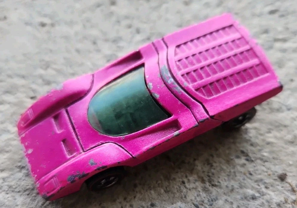 Hot Wheels Ferrari Pink Vintage Manufacture Diecast Cars, Trucks