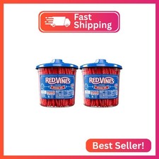 Red Vines Licorice Candy Original Red Flavor Soft Chewy Candy Twists, Red Licori