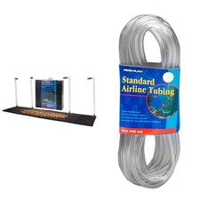 Penn-Plax Undergravel Aquarium Filter 40-55 Gal Tank & Airline Tubing Clear