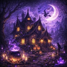 Halloween Diamond Art Kits for Adults,Diamond Painting B19357
