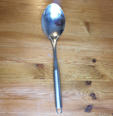 Vintage Inox Edelstahl Rostfrei Edelstahl großer Servierlöffel 18/10
