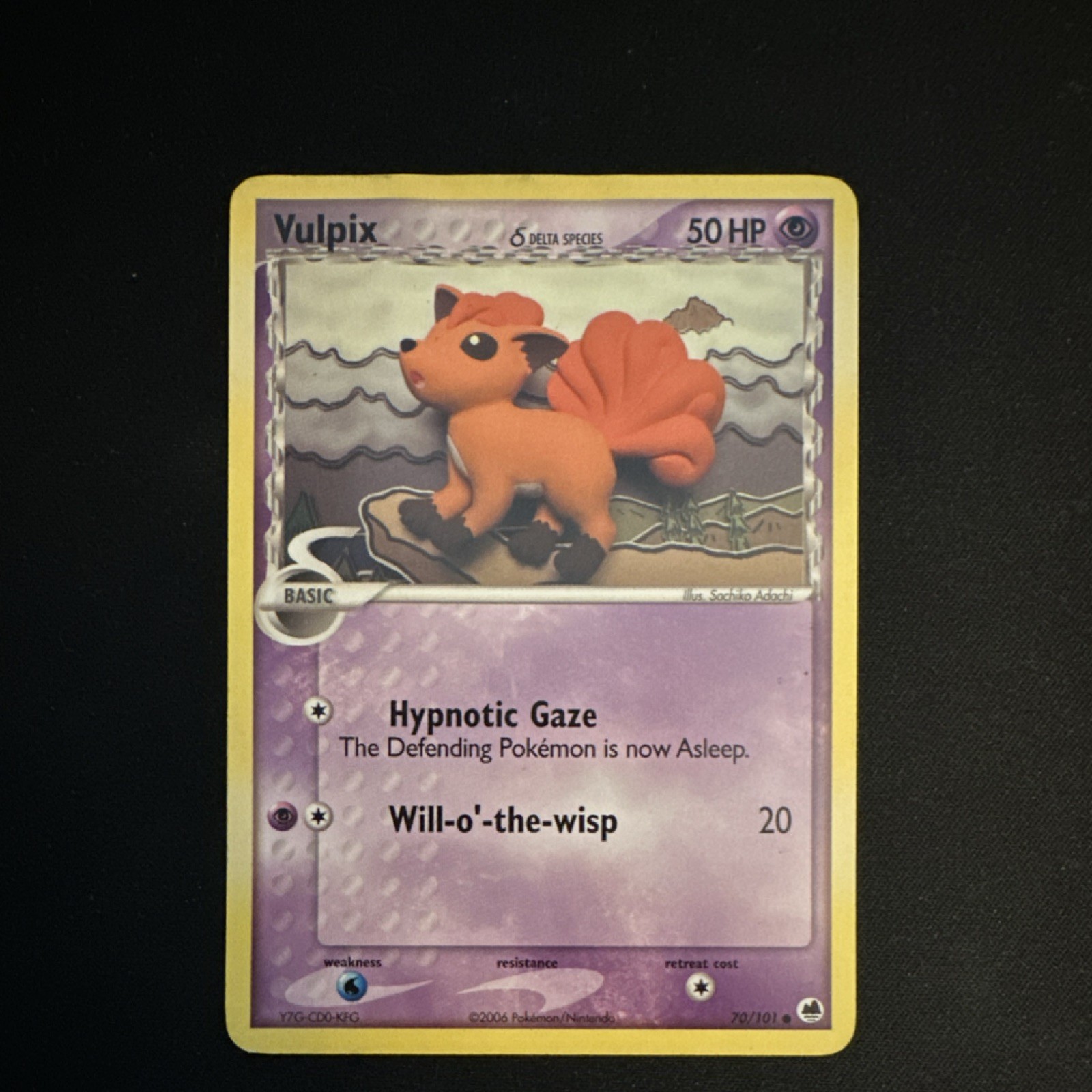 Pokémon TCG Vulpix Delta Species 70/101 Dragon Frontiers Common Basic English