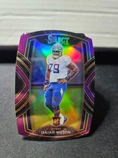 2020 Panini Select Isaiah Wilson Die-Cut Purple Prizm Card #291
