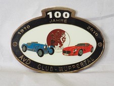 AVD Club Wuppertal Plakette 100 Jahre Neu Wunderschön u. selten