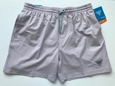 NWT Columbia PFG Rambler Shorts Men's L 6" Inseam Omni-Shade FM3843-551 Grey New