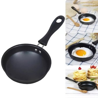 12 cm Mini Eierpfanne, Reineisen Antihaftbeschichtung, Flachboden, Induktionsgeeignet