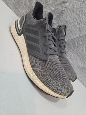 Adidas Ultraboost 20 Running Sneakers  FY9035 Mesh Slip On Grey Men Sz 9