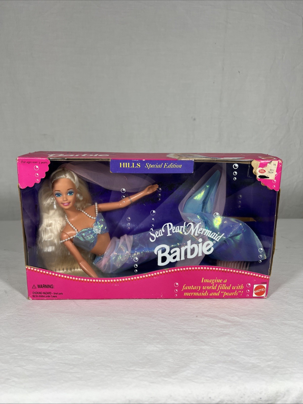 (NEW) 1995 Sea Pearl Mermaid Barbie SKU 13940 Hills Special 