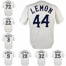 Custom Adult/Youth White All Stitched Home Throwback Jersey NWT Sizes S-6XL