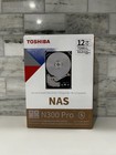 Toshiba N300 Pro 12TB NAS Hard Drive SATA 3 6Gb/s 7200 RPM 512MB Cache *NEW*