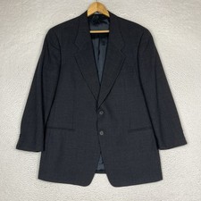 Vintage Mani Wool Blazer Mens 41R Navy Blue Birdseye Jacket Italy Giorgio Armani